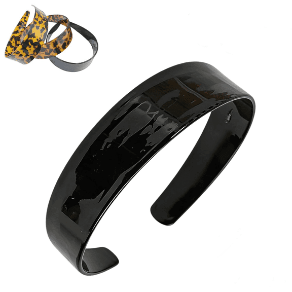 2026 New Thick Tortoise Shell Headband With Teeth,1.5in No Slip Acetate Leopard Plastic Wide Hairband For Women