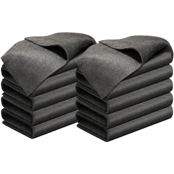 2026 New Thickened Magic Cleaning Cloth, Upgrade Reuseable Streak Free Microfiber Cloth Magic Fiber Microfiber Cleaning Cloth, Multipurpose Miracle Rags for Kitchen,Window,Glass,Cars (10pcs, 8x12 in
