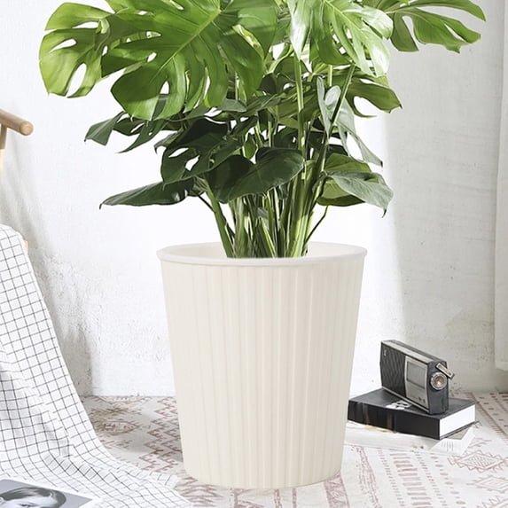 2026 New Tools&Home Improvement Automatic Water Absorbing Flowerpot Plastic Circular Flowerpot