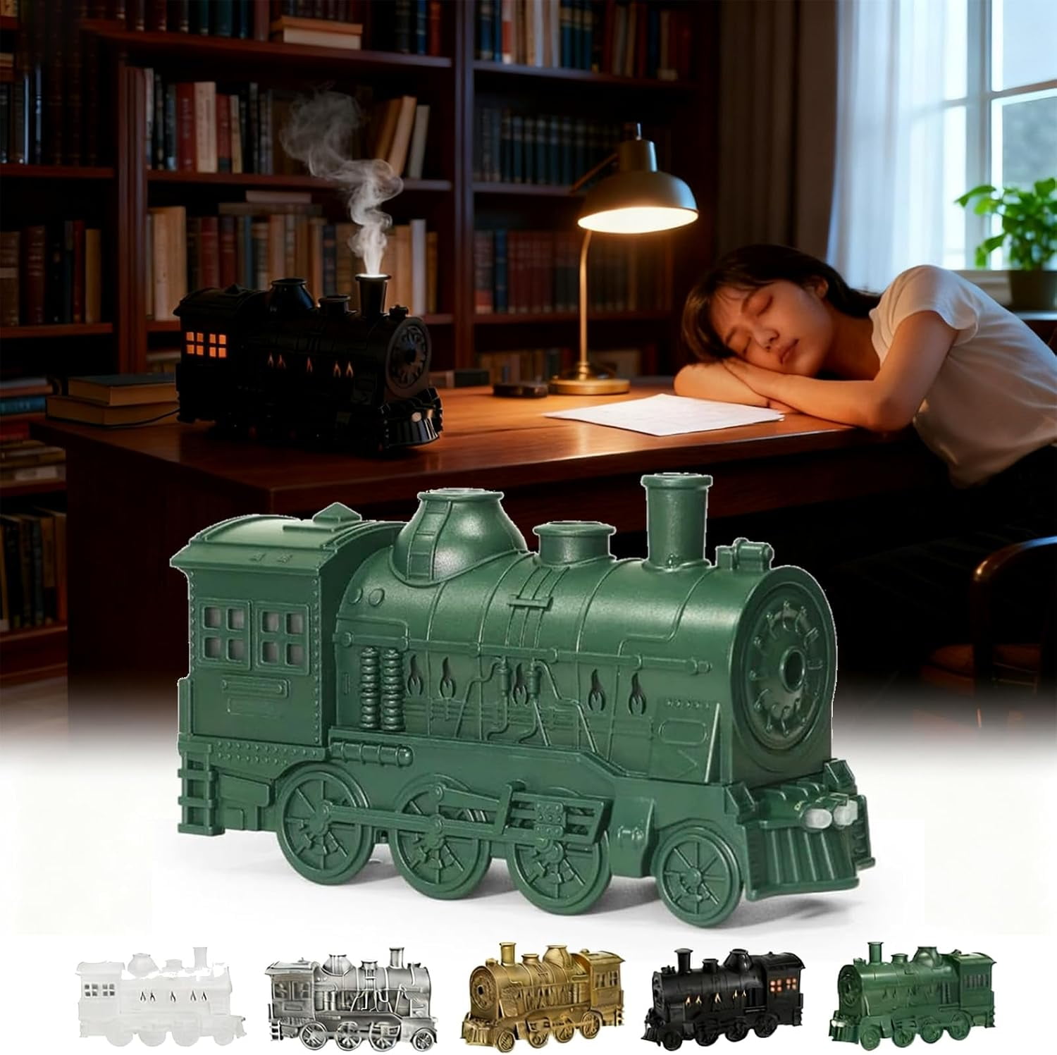 2026 New Train Diffuser, 300ml Train Essential Oil Diffuser ...