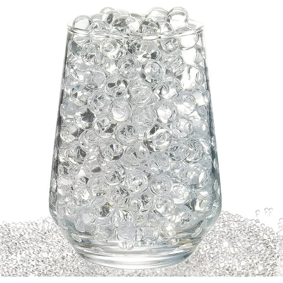 2026 New Transparent Vase Filler Water Gel Beads, Clear Crystal Bloom Beads, Great for Christmas Decor Floating Candles Holiday Party Centerpieces (20000)