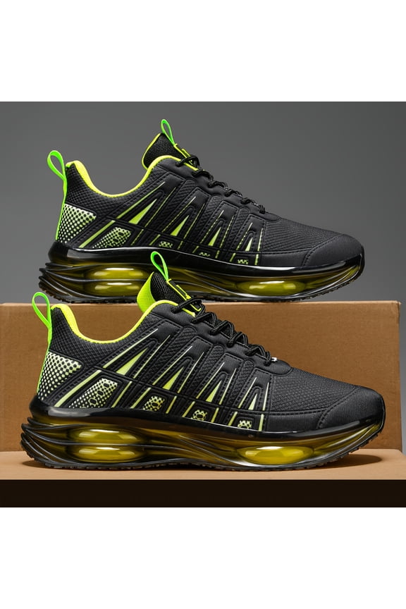 2026 New Trendy Color-matching Cushioning Men's Off-road Running Shoes, Anti-slip Shock-absorbing Motion Control Cushioning Men's Casual Sports Shoes, Couple's Style, Versatile, Fitness Camp Shoes, L