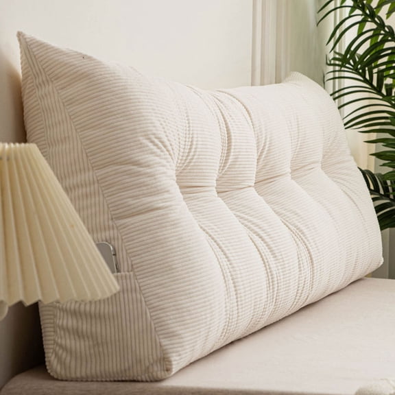 2026 New Triangular Headboard Pillow,queen Wedge Headboard Pillow,Throw Pillows Bed Backrest Reading Bolster Lumbar Cushion