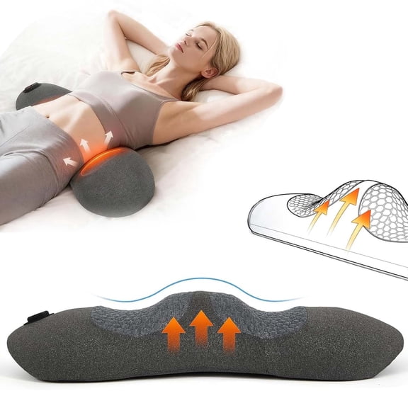 2026 New Triple Fusion Massager for Sciatica, with Electric Traction Lifting & Heat Compress, All-Round Support,for Lower Back Pain Relief
