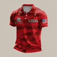thumbnail image 1 of 2026 New USA Soccer Jersey for Men, United States Jersey Soccer, Jersey USA Fans Crew Neck Short Sleeve Football Retro Streetwear Outdoor T Shirt for Adult(Red, M), 1 of 5