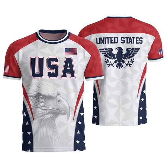 2026 New USA Soccer Jersey Men United States National Team Shirt, United States Jersey Soccer, Resistant Crew Neck Short Sleeve Football Tee for Sports Casual Daily Use for Adult(Beige, L)