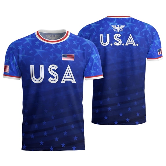 2026 New USA Soccer Jersey Mens, United States Jersey Soccer, Crew Neck Short Sleeve Sport Tee for Retro Streetwear Top for Adult(Gray, M)