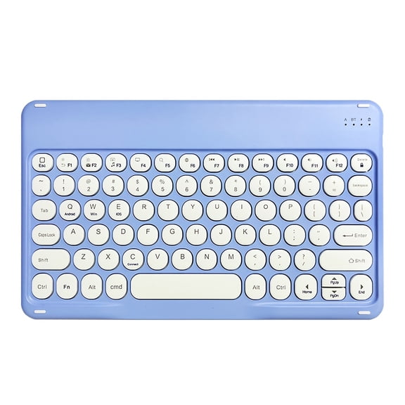 2026 New Ultra-Slim Wireless Keyboard with Retro Round Quiet Keycaps, Lightweight Portable Wireless Keyboard with Simple Fast Connection for Office Gaming PC Laptop