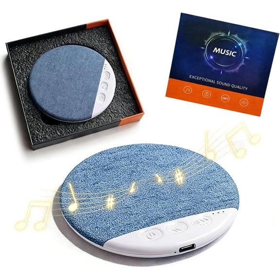 2026 New Ultra-Thin Bluetooth Under Pillow Speaker for Sleeping, Wireless Sleep Headphones with White Noise Timer, Stereo Sound Sleep Aid for Adults