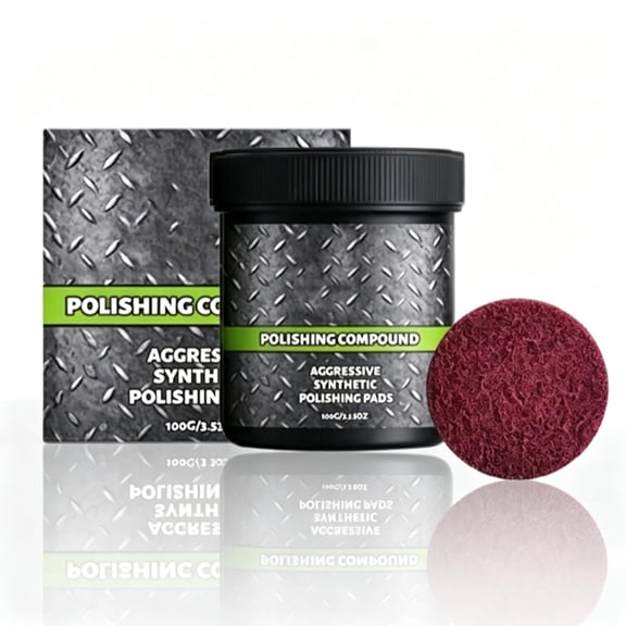 2026 New Ultracut Polishing Compound with Pad – Multi-Surface Scratch Remover for Metal, Stone & Wood, Restores Shine and Leaves Protective Coating