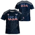 thumbnail image 1 of 2026 New United States Soccer Practice Jerseys, USA National Team Soccer Jersey Sweat Resistant Football Training Shirts, Retro Streetwear Fan Wear for Adult(Vermilion, M), 1 of 4