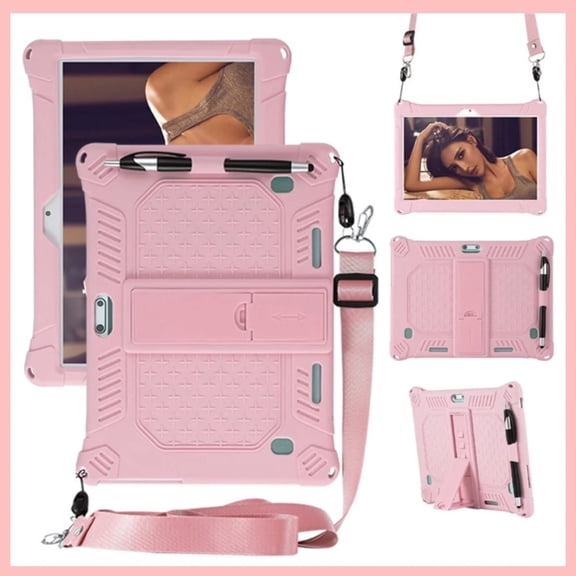 2026 New Universal 10 10.1 Inch Android Tablet PC Case, Support Stand and Flip Function, Lightweight, Compact, Easy Carry and Handle, for 10 10.1 Inch Tablet