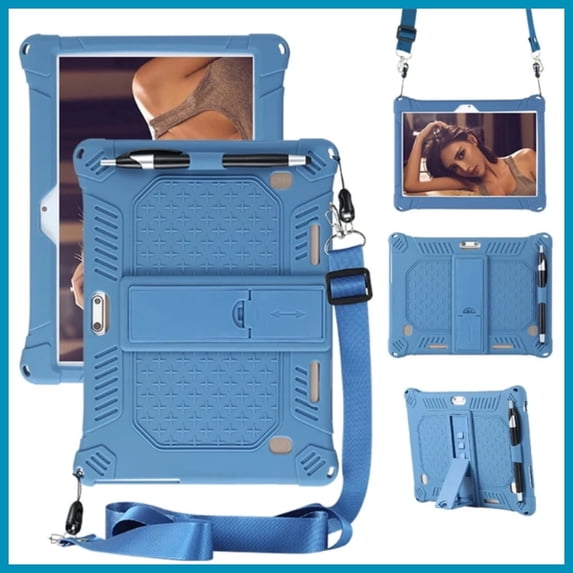 2026 New Universal 10 10.1 Inch Android Tablet PC Case, Support Stand and Flip Function, Lightweight, Compact, Easy Carry and Handle, for 10 10.1 Inch Tablet