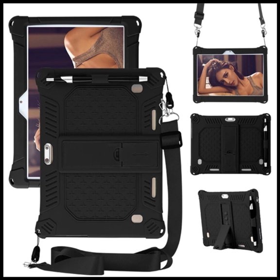 2026 New Universal 10 10.1 Inch Android Tablet PC Case, Support Stand and Flip Function, Lightweight, Compact, Easy Carry and Handle, for 10 10.1 Inch Tablet