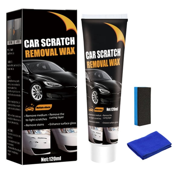 2026 New Upgrade Car Touch Up Scratch Remover Repair Wax Paste with Sponge Wipe