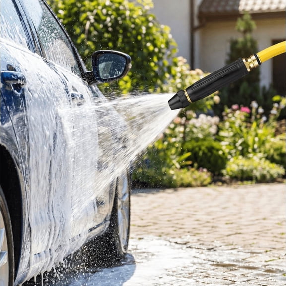 2026 New Upgrade Car Washing Water Shot Garden Hose Nozzle Sprayer, Metal High Pressure Leak-proof Water Hose Nozzle for Garden Watering and Car Pet Washing - (1 Nozzle)