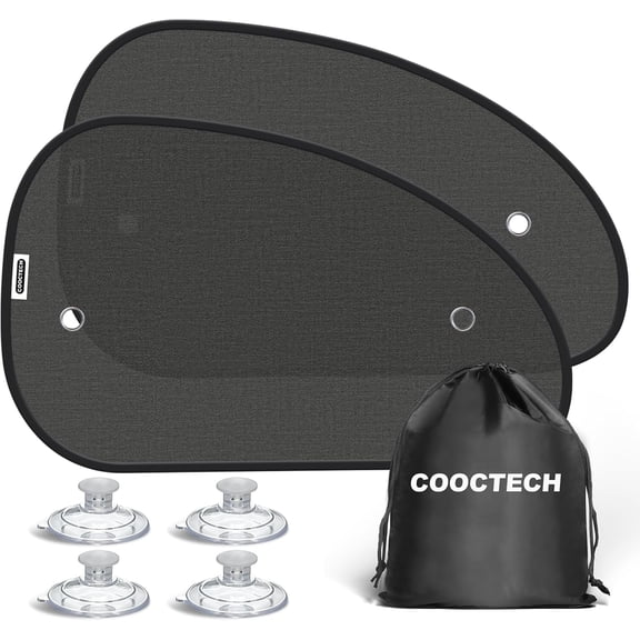 2026 New Upgrade Car Window Shades for Side Window 25"X15"(2 Pack),Car Window Shade for Baby Suction Cup,Sun Shade Side Window Can Blocks 99.98% UVR