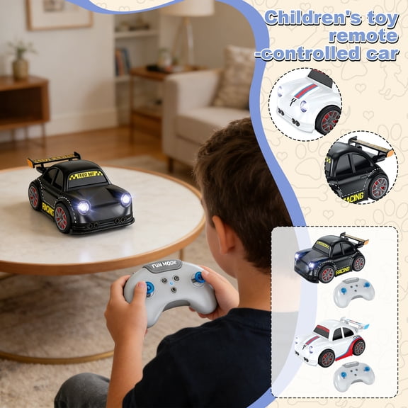 2026 New Upgrade Scale Mini RC Drift Car, Toys for Age 3-14 Old Birthday Gifts Micro Small Car with Full Proportional 2.4GHz Remote Sets