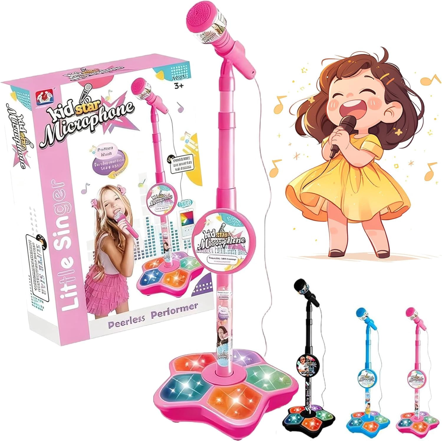 Spring Microphone Toy 2026 New Upgraded All-in-One Microphone Toy, Got Built-in Music ...