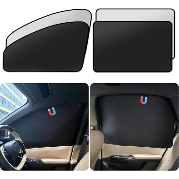 2026 New Upgraded Car Window Shades(4pack),Car Shades for Side Windows (31.5in*19.3in+30.7in*19.7in).Car Window Shade for Baby,Sun Shade Side Window Can Blocks 99.98% UVR