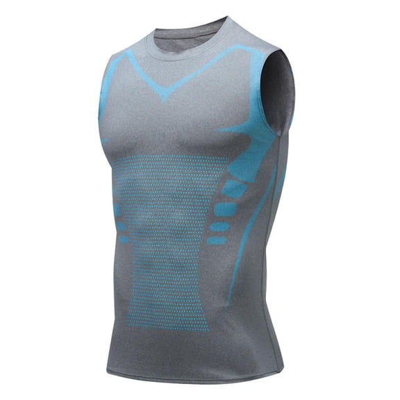 2026 New V Boost Shape Wear Shirt for Men Ionic Sleeveless Compression Shirt Slimming Body Shaper Posture Support and Daily Comfort