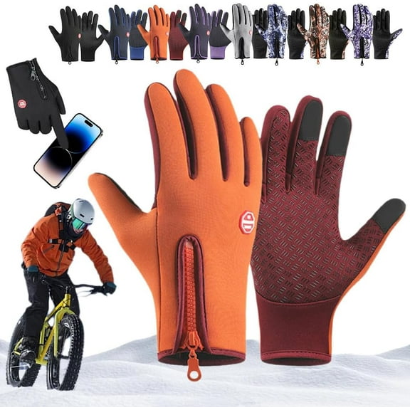 2026 New Velurastore Gloves, Thermal Touch Screen Windproof Gloves, Unisex Outdoor Warm Water-Resistant Winter Glove with Warm Plus Velvet Lined Wear-Resistant Anti-Slip Grip