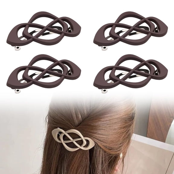 2026 New Vintage French Barrette Clips, 4 Pack Hair Accessories for Women & Girls, Thick to Thin Hair