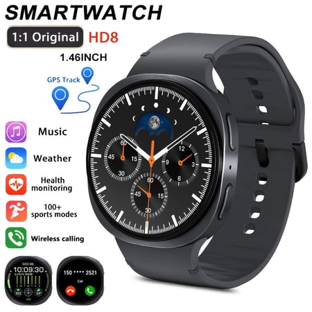 2026 New Watch8 Smart Watch, Multi-Sport GPS Fitness Watch with Wireless Calling & AI Voice, Sleep & Calorie Tracker, iPhone & Android Compatible