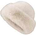 thumbnail image 1 of 2026 New Winter Faux Fur Bucket Hat, Warm Plush Fluffy Furry Mink Hats, Thick Fisherman Cap for Outdoor, 1 of 8
