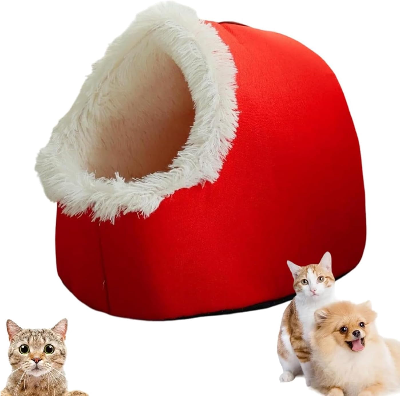 Picture Idea: 2026 New Winter Warm Pet Cave Bed Cozy Cat Tent