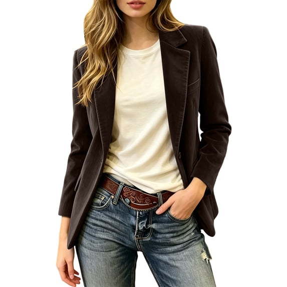 2026 New Women Jackets Blazers for Women Business Casual with Pockets, XL