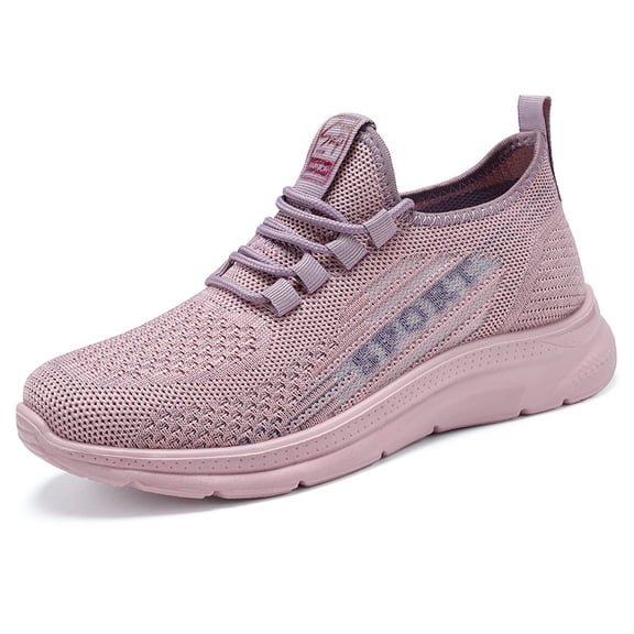2026 New Women'S Shoes, Solid Color Versatile Sports Casual Shoes, Soft Sole Lightweight Polyurethane Knitted Flats., Women Shoes, Sneakers