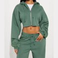 thumbnail image 1 of 2026 New Women's Two-Piece Fashionable Long-Sleeved Sports Casual Sweatshirt Set, 1 of 5