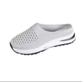 thumbnail image 1 of 2026 New Womens Breathable Mesh Walking Mules Sneakers Open Back On Shoes(Grey,8.5), 1 of 8
