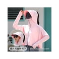 thumbnail image 1 of New Womens UPF 50+ Sunscreen Lightweight Women Sun Protection Clothing Running SPF Shirts Summer Breathable T Shirts Hooded Crop Lightweight Quick Dry Hoodie Shirts Workout Jacket Outdoor Pink, 1 of 4