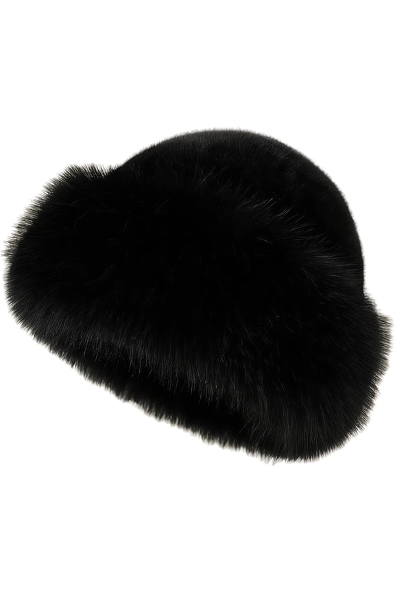 2026 New Womens Winter Faux Fur Bucket Hat,Warm faux mink fleece hat, fluffy and plush, Russian outdoor hat, perfect gift