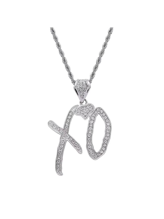 2026 New XO Necklace, Fashion Accessories XO NecklacesforWomen&Men, Pendant with Rope Chain,Letter Jewelry Lovers Pendant FashionTrendyAccessories Creative Gift