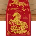 thumbnail image 1 of 2026 New Year Decorations Chinese New Year Table Mats Horse Design 2026 - Spring Festival Kitchen Dining Decor Holiday Party(C, 33×275cm), 1 of 5