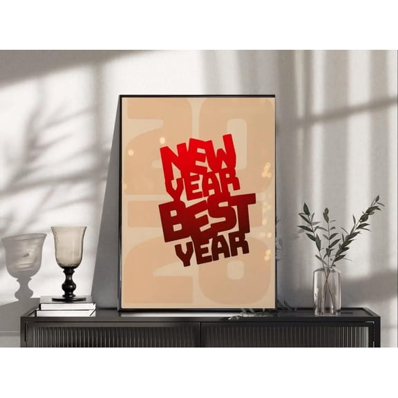 2026 New Year Party Celebration Wall Poster Living Room Size 24x36 Unframed Poster