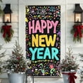 thumbnail image 1 of 2026 New Year's Eve & Christmas Decorative Banner - 70.8x35.4in Polyester Backdrop, Multicolor Door Cover for Front/Indoor Doors, Wall & Holiday Dining Table, 1 of 6