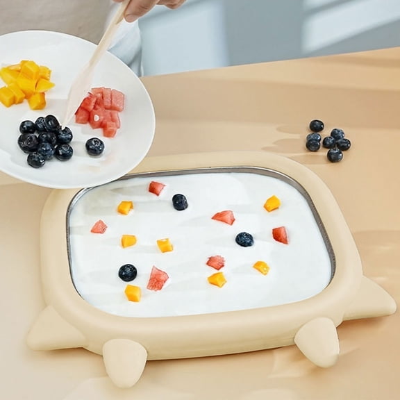 2026 New at Home Rolled Ice Maker Kit, Instant Plate with 2 Scrapers Ice Stir Frying Machine Diy Homemade Ice Tray, By VINOIC