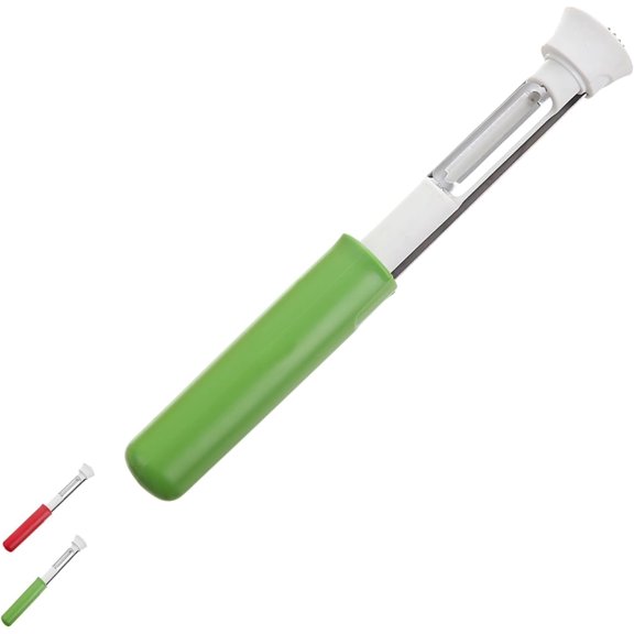 2026 New2 in 1 apple corer and peeler, Stainless Steel Fruit Corer & Peeler 2 in 1,Multifunction Corer Tool for Apples, Pears & Bell Pepper Corer, Lightweight Kitchen Gadget