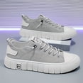 thumbnail image 1 of 2026 NewMen'S Low-Top Slip-On Sneakers -Breathable Fabric & Faux Upper,  Casual Streetwear with Thick Cushioned PVC Sole,  Non-Slip Comfort for Outdoor, Hiking & Daily Wear, Hiking Footwear, Stylish, 1 of 9