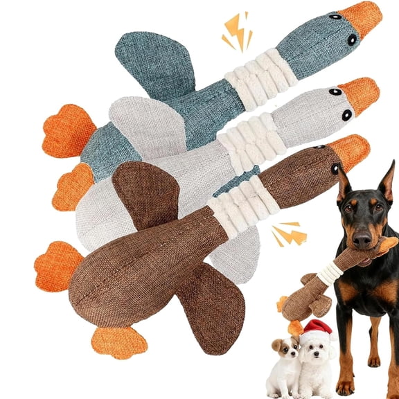 2026 NewRobust Duck for Chewers, Robustduck-Designed for Heavy Chewers, Indestructible Robust Duck Dog Toy, Long-Lasting Stitching for Large Medium Small Dogs (3pcs)