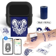 2026 Newly Upgraded Mini Tattoo Stencil Printer Machine for Tattoo Artists&Beginners,Money-saving Tattoo Printer,Temporary Tattoo Printer for Women,Compatible with Ios/Android,with 1Roll Tattoo Trans
