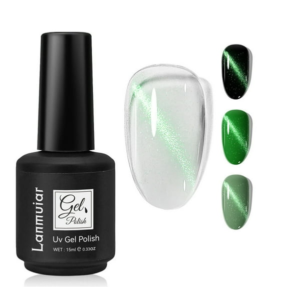 2026 News Cat Eye Gel Nail Polish 15ml - Phototherapy Nail Gel, Temperature Change Thermal Gel, Shiny Long-Lasting Color, DIY Magnetic Nail Art, Fashion Finger & Toe Nail Polish Makeup Organizers