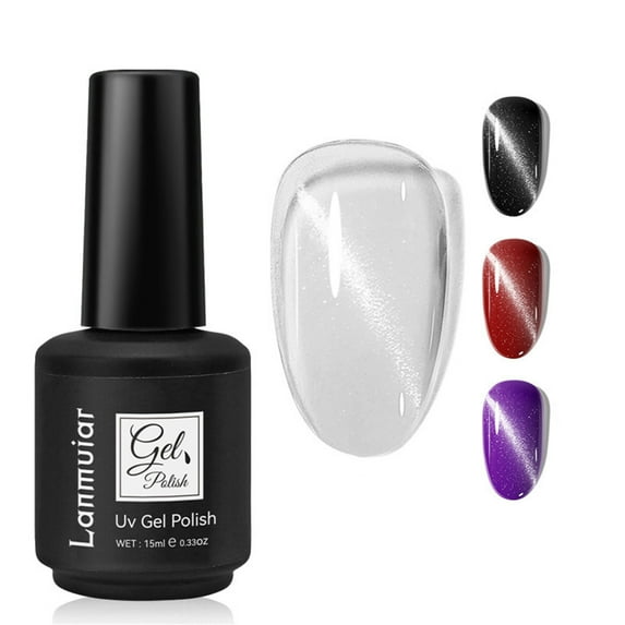 2026 News Cat Eye Gel Nail Polish 15ml - Phototherapy Nail Gel, Temperature Change Thermal Gel, Shiny Long-Lasting Color, DIY Magnetic Nail Art, Fashion Finger & Toe Nail Polish Makeup Organizers