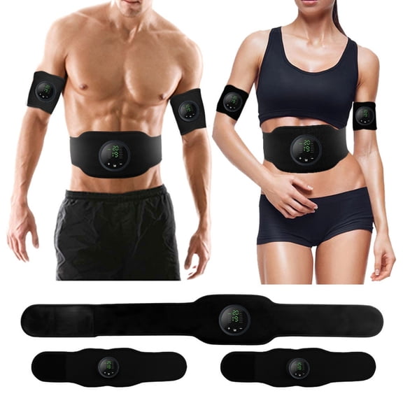 2026 Next Gen Ultra Muscle Fitness AB Belt, Adjustable Toning Belt, 12 Modes & 19 Intensity Levels, Core Muscle Firming & Strengthening Workout Equipment for Abs, Arms, Legs Black