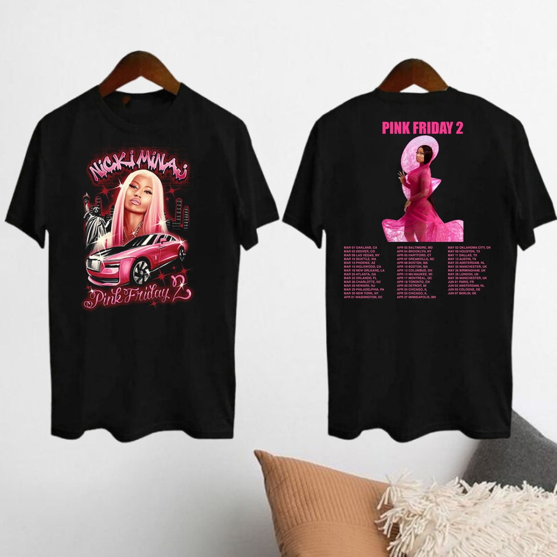 2026 Nicki Minaj Tour TShirt, Nicki Minaj Pink Friday 2 Concert Shirt