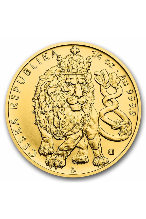2026 Niue 1/4 oz Gold Czech Lion BU